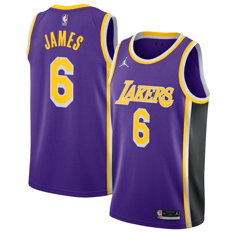 Los Angeles Lakers LeBron James Purple