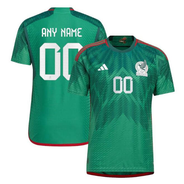 Mexico National Team Unisex Shirt 2022/23 Home Customized Jersey - Green - Jersey Teams World