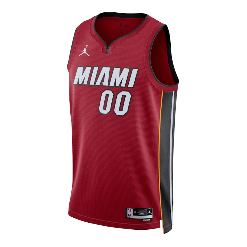 Miami Heat  Unisex 2023 Swingman Customized Jersey - Statement Edition - Red - Jersey Teams World