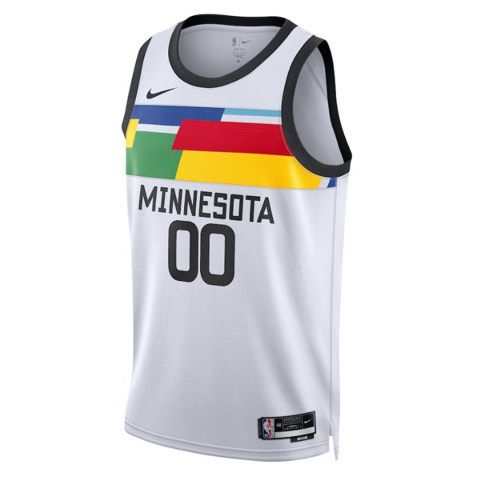 Minnesota Timberwolves Unisex 2023 Swingman Custom Jersey - City Edition - White - Jersey Teams World