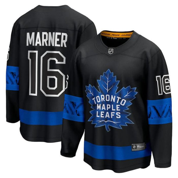 Mitchell Marner Toronto Maple Leafs Team Alternate Premier Breakaway Reversible Player Jersey - Black - Jersey Teams World