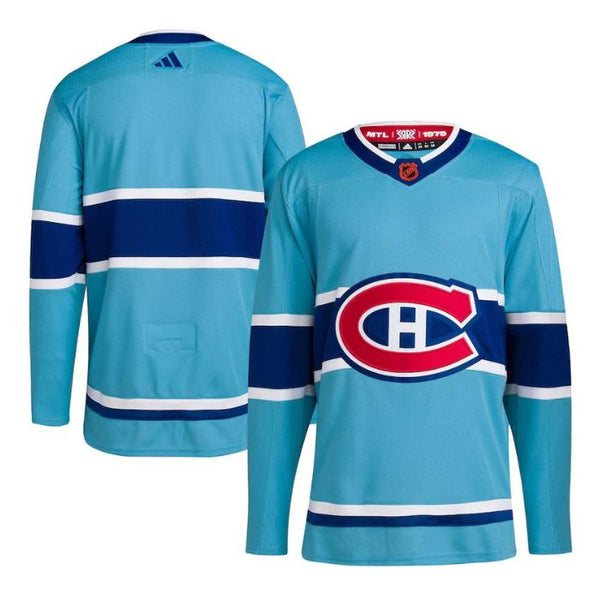 Montreal Canadiens Reverse Retro 2.0 Unisex Personalized Jersey - Light Blue - Jersey Teams World