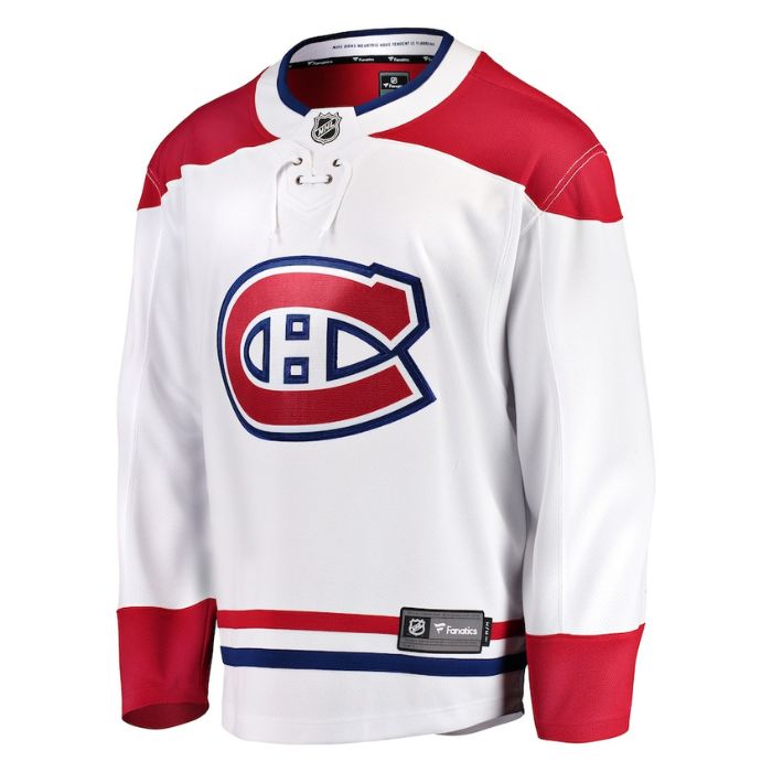 Montreal Canadiens Unisex Breakaway Away Personalized Jersey - White - Jersey Teams World