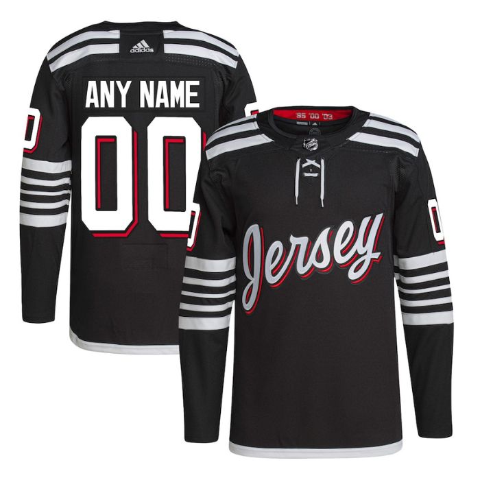 New Jersey Devils Unisex Alternate Primegreen Pro Personalized Jersey - Black - Jersey Teams World