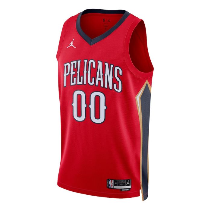 New Orleans Pelicans Unisex 2023 Swingman Custom Pro Official Jersey - Statement Edition - Red - Jersey Teams World