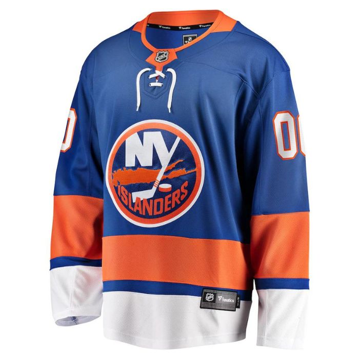 New York Islanders Unisex Home Breakaway Pro Personalized Jersey - Blue - Jersey Teams World