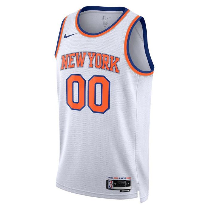 New York Knicks Unisex 2023 Swingman Custom Jersey White - Association Edition - Jersey Teams World