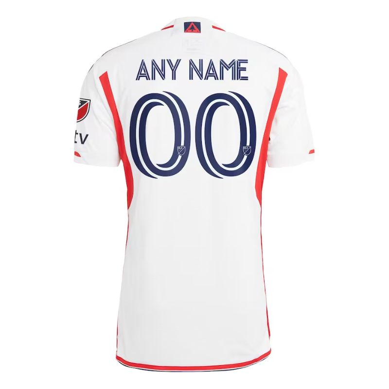 New England Revolution  Unisex Shirt 2023/24 Custom Jersey - White - Jersey Teams World