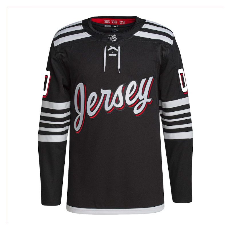 New Jersey Devils Team 2022 Custom Jersey Pro Official- Black - Jersey Teams World