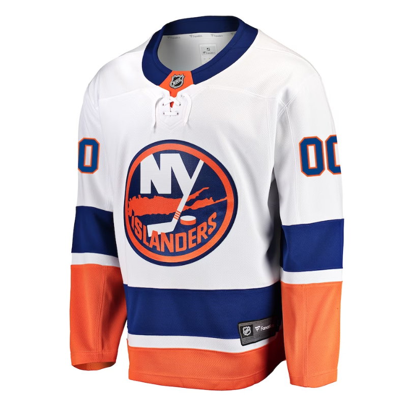 New York Islanders Team 2022 Custom Jersey Pro Official- White - Jersey Teams World