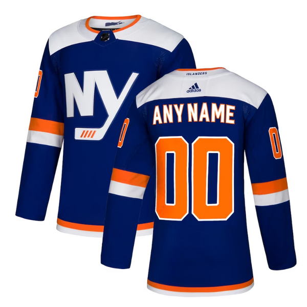 New York Islanders Team 2022 Custom Jersey Pro Official Navy - Jersey Teams World