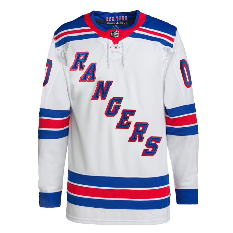 New York Rangers Team 2022 Custom Jersey Pro Official - White - Jersey Teams World