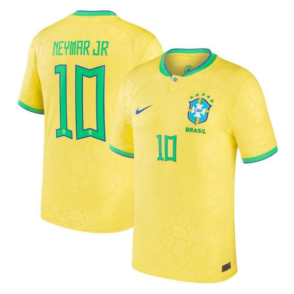 Neymar Jr. Brazil National Team  Unisex Shirt 2022/23 Home Player Jersey - Yellow - Jersey Teams World