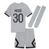 Paris Saint-Germain Away  2022-23 - Little Kids with Messi 30 printing - Jersey Teams World