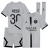 Paris Saint-Germain Away  2022-23 - Little Kids with Messi 30 printing - Jersey Teams World