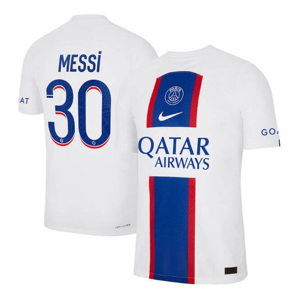 Paris Saint-Germain Third Vapor Match Shirt 2022-23 with Messi 30 printing - Jersey Teams World