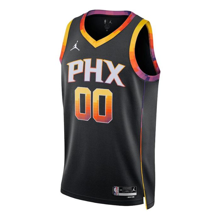 Phoenix Suns Unisex 2023 Swingman Custom Pro Official Jersey - Statement Edition - Black - Jersey Teams World