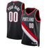 Portland Trail Blazers 2023 Diamond Swingman Custom Jersey - Icon Edition - Black - Jersey Teams World