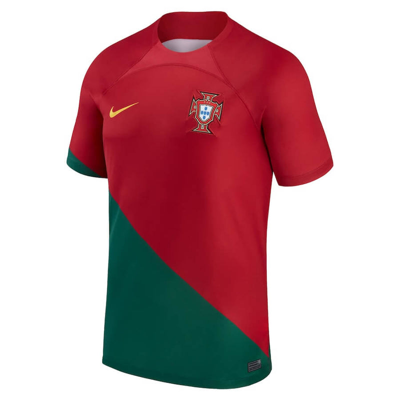 Portugal National Team Home Stadium Shirt 2022  customized Jersey Unisex - Red - Jersey Teams World