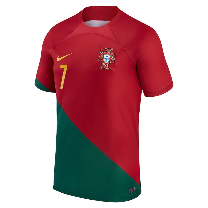 Portugal National Team Home Shirt 2022 with Ronaldo 7 printing Jersey - Red - Jersey Teams World