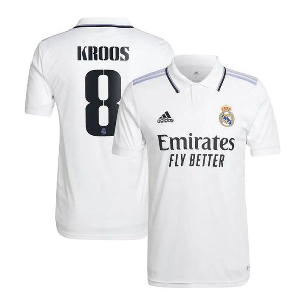 Real Madrid Home Unisex Shirt 2022-23 with Kroos 8 printing - Jersey Teams World