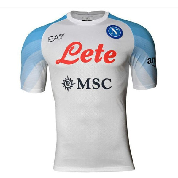 SSC Napoli Away Match Unisex Shirt 2022/2023 Customized Jersey - White - Jersey Teams World