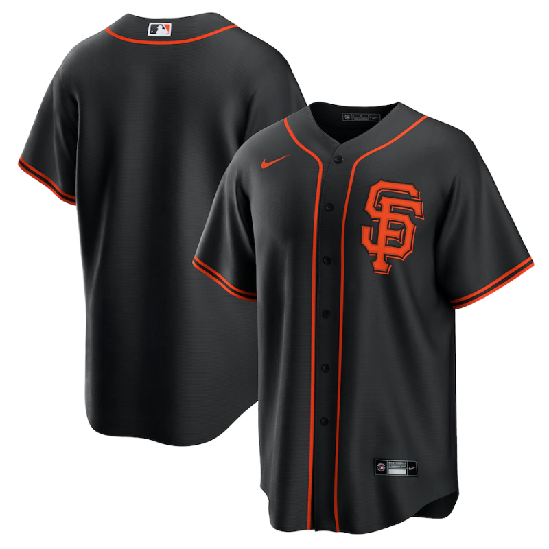 San Francisco Giants 2022 Black Alternate Team Custom Jersey Unisex Pro Official - Jersey Teams World