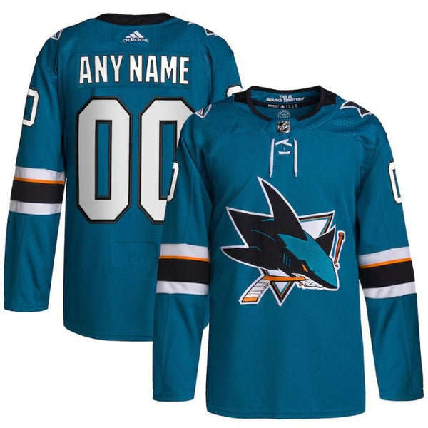 San Jose Sharks Unisex Home Primegreen Pro Personalized Jersey - Teal - Jersey Teams World