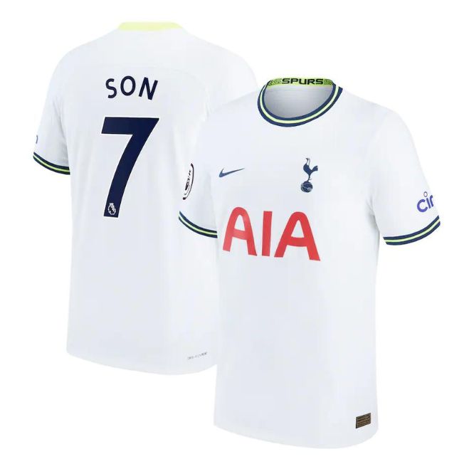 Son Heung-min Tottenham Hotspur Unisex Shirt 2022/23 Home Player Jersey - White - Jersey Teams World