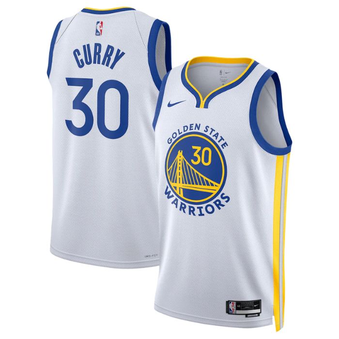 Stephen Curry Golden State Warriors Unisex 2023 Swingman Jersey - Association Edition - White - Jersey Teams World