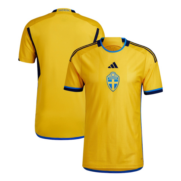 Sweden National Team Home jersey  2022 Customized Shirt Unisex - Yellow - Jersey Teams World
