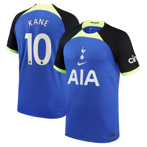 Harry Kane 10 printing Tottenham Hotspur 2022/23 Away Breathe Stadium Player Unisex Jersey - Blue - Jersey Teams World