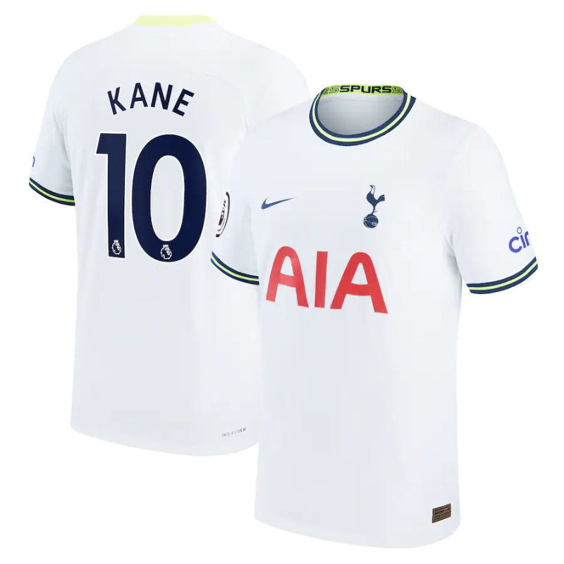 Tottenham Hotspur Home Shirt   2022-23 with Harry Kane 10 printing - Jersey Teams World