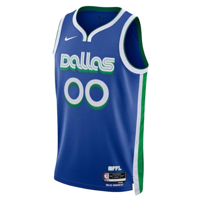 Dallas Mavericks Unisex 2023 Swingman Custom Pro Jersey - City Edition - Blue - Jersey Teams World