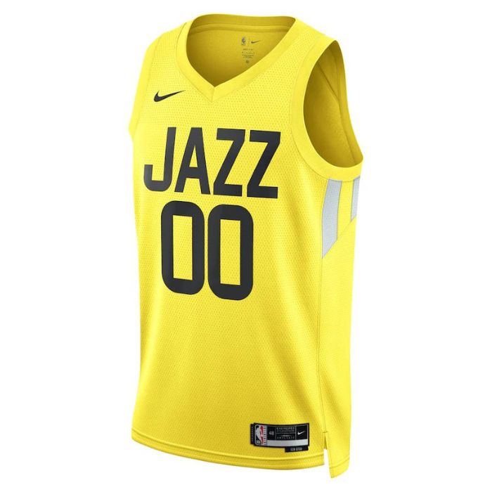 Utah Jazz Unisex 2023 Swingman Custom Jersey Gold - Icon Edition - Jersey Teams World