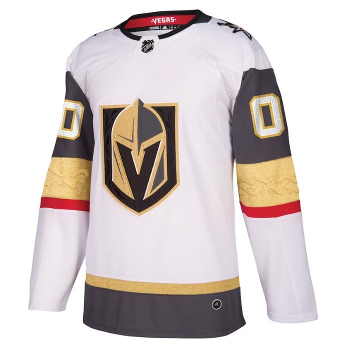 Vegas Golden Knights Team Away Pro Official Personalizedized Jersey - White - Jersey Teams World