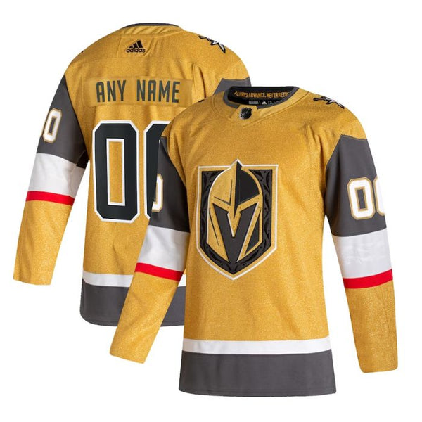 Vegas Golden Knights Team Home Pro Official Unisex Personalized Jersey - Gold - Jersey Teams World