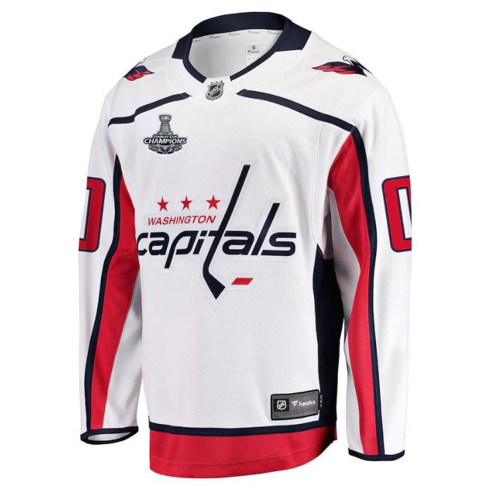 Washington Capitals Team Stanley Cup Champions Away Breakaway Unisex Personalized Jersey - White - Jersey Teams World