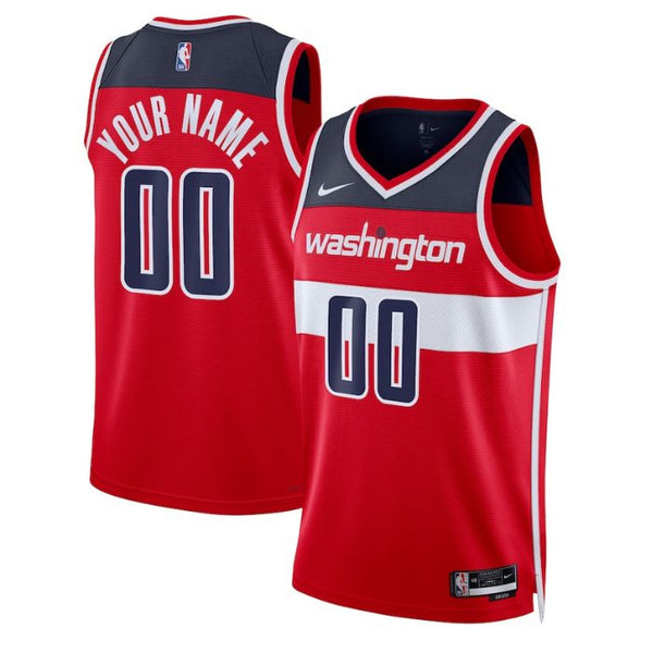 Washington Wizards Unisex 2023 Swingman Custom Jersey Red - Icon Edition - Jersey Teams World