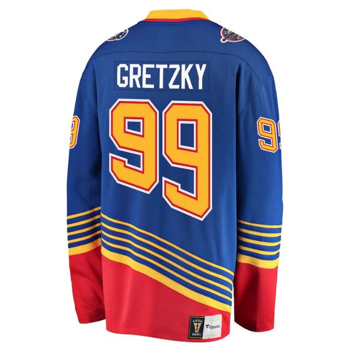 Wayne Gretzky St. Louis Blues Unisex Premier Breakaway Player Jersey - Blue - Jersey Teams World