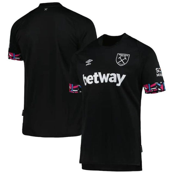 West Ham United Unisex  2022/23 Away Team Customized Jersey - Black - Jersey Teams World