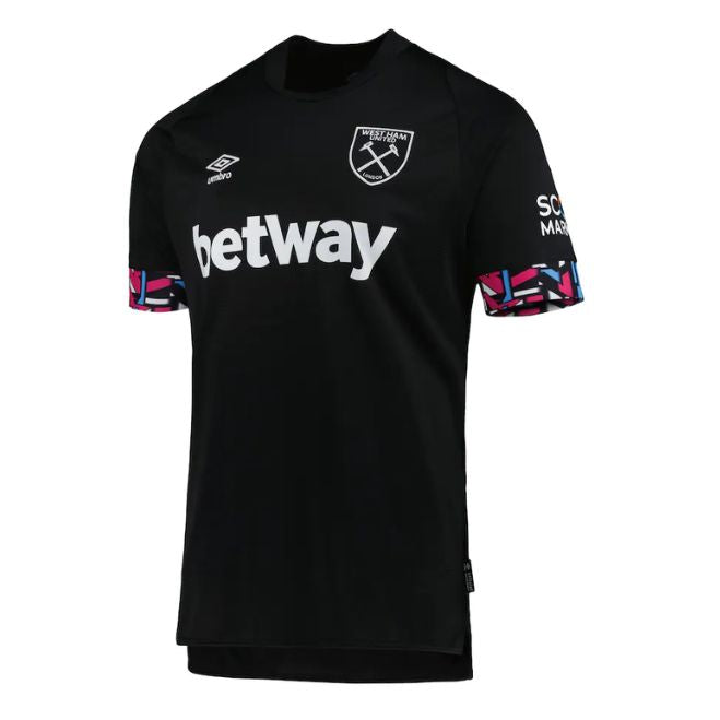 West Ham United Unisex  2022/23 Away Team Customized Jersey - Black - Jersey Teams World