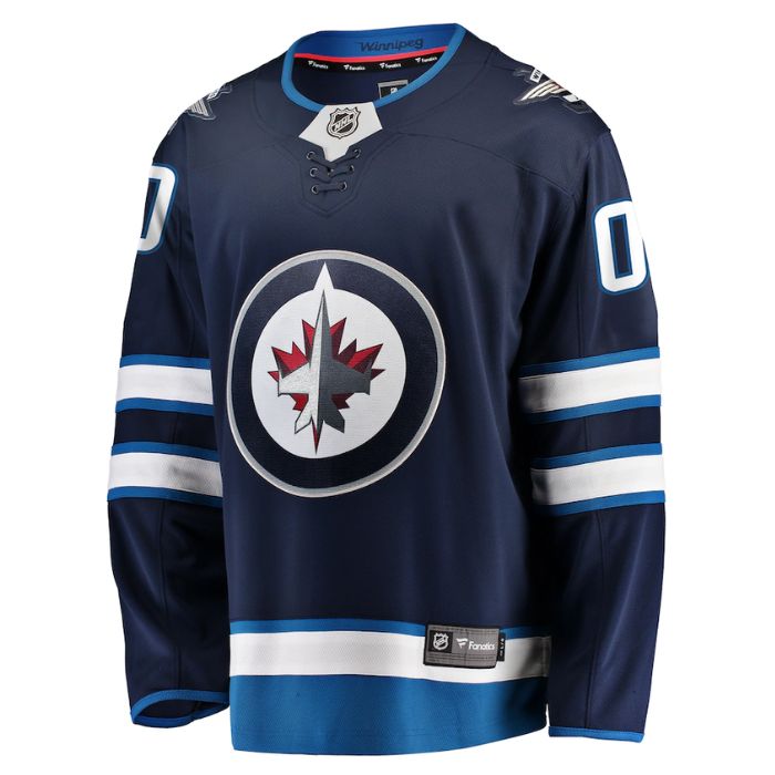 Winnipeg Jets Team Home Breakaway Pro Unisex Personalized Jersey - Blue - Jersey Teams World
