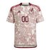 2023 Mexico national team kit Custom Adidas Jersey with red Aztec pattern and maroon accents