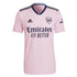 Bukayo Saka Arsenal Adidas jersey 2023 in pink with Emirates Fly Better logo and Adidas stripes