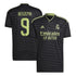 Karim Benzema Real Madrid jersey in black with light green accents and number 9 from Jerseyteamsworld