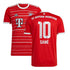 Leroy Sané Bayern Munich home jersey red Adidas soccer shirt with number 10 and team logo