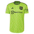 Manchester United 2022 23 third kit soccer jersey in bright green by Jerseyteamsworld with sponsor logos