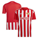 Union Berlin home jersey 2022-23 with red and white vertical stripes soccer shirt by Jerseyteamsworld