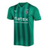 Borussia Monchengladbach away jersey 2022 23 in green with dark stripes by Jerseyteamsworld